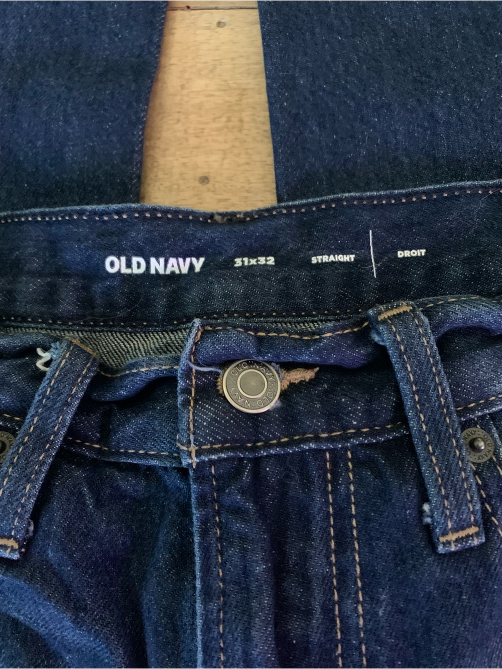 Old Navy Men Straight Jeans - Indigo Blue Denim